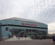 There are 20 basketball games in Smoothie King Center